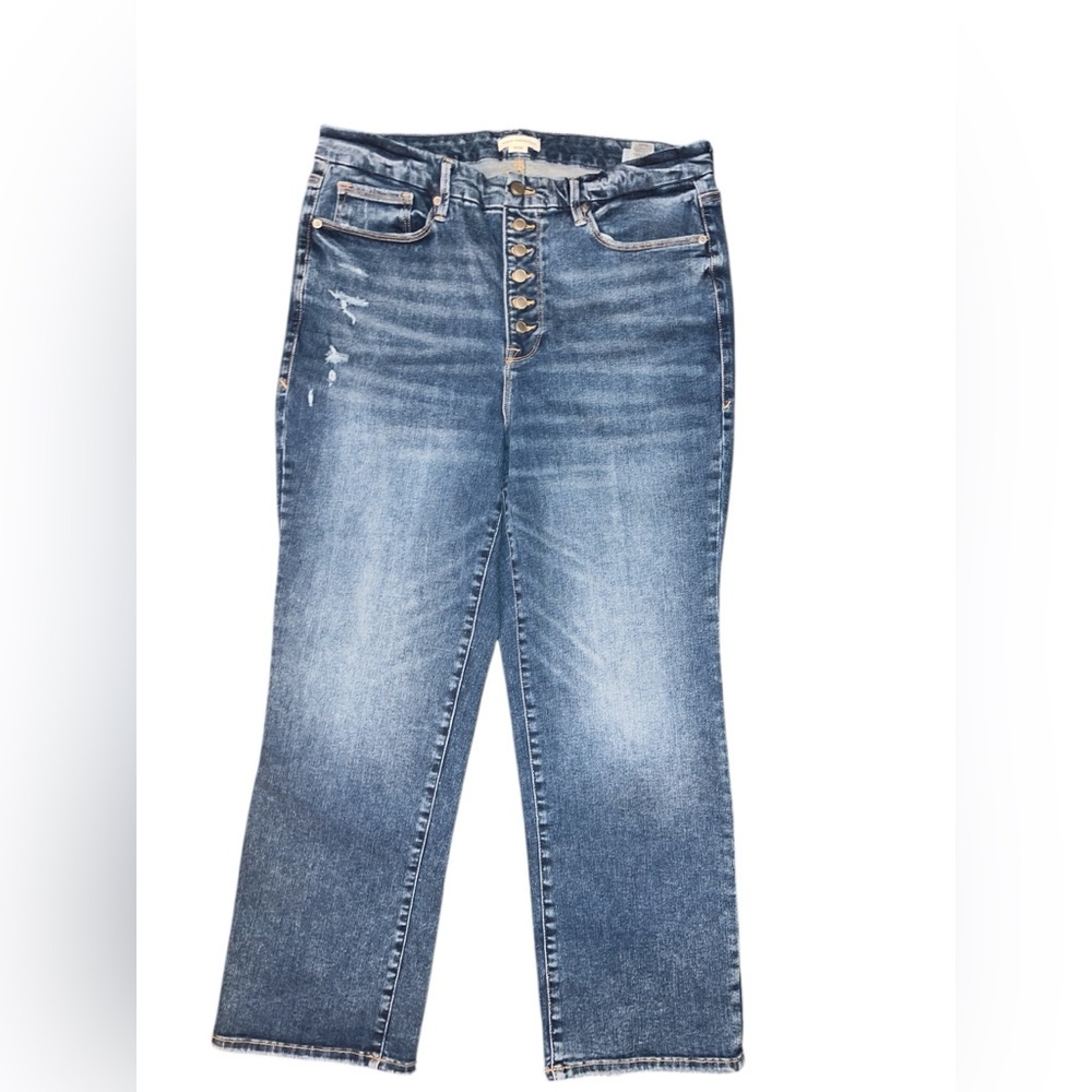 GOOD AMERICAN *always fits*  high waist, exposed button